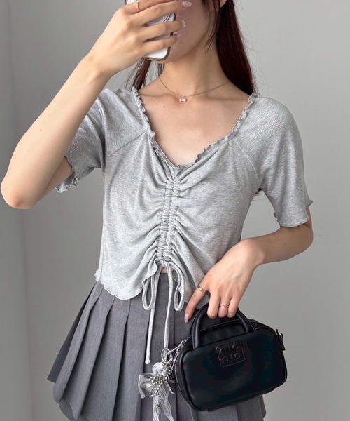 セール】ドロストテレコトップス（Tシャツ/カットソー）｜one after