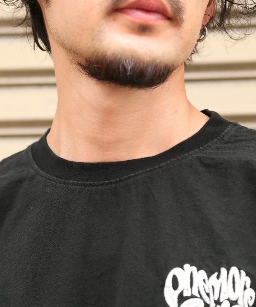 LUXSTYLE(ラグスタイル)の「ピグメントハードウォッシュハートロゴ刺繍半袖Tシャツ(Tシャツ/カットソー・メンズ・ブラック系その他/ブラック系その他2・XL/L/M/S)」の18枚目の写真