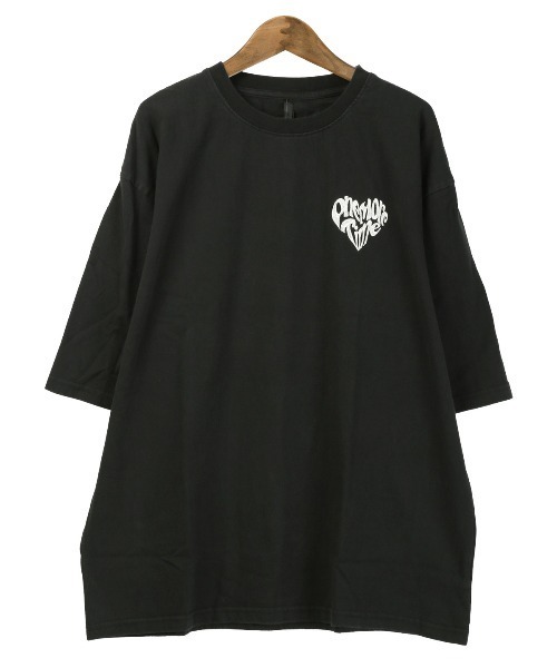 LUXSTYLE(ラグスタイル)の「ピグメントハードウォッシュハートロゴ刺繍半袖Tシャツ(Tシャツ/カットソー・メンズ・ブラック系その他/ブラック系その他2・XL/L/M/S)」の12枚目の写真