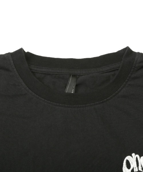 LUXSTYLE(ラグスタイル)の「ピグメントハードウォッシュハートロゴ刺繍半袖Tシャツ(Tシャツ/カットソー・メンズ・ブラック系その他/ブラック系その他2・XL/L/M/S)」の3枚目の写真