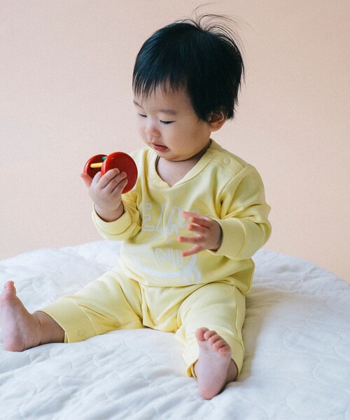 BEAMS mini（ビームスミニ）の「スマイル ロンパース 2025FW（70～80cm）（ロンパース・キッズ・ライトグレー/イエロー系その他4/ピンク/ホワイト系その他5・70/80）」の9枚目の写真