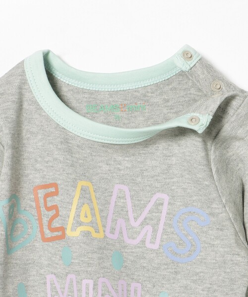 BEAMS mini（ビームスミニ）の「スマイル ロンパース 2025FW（70～80cm）（ロンパース・キッズ・ライトグレー/イエロー系その他4/ピンク/ホワイト系その他5・70/80）」の11枚目の写真