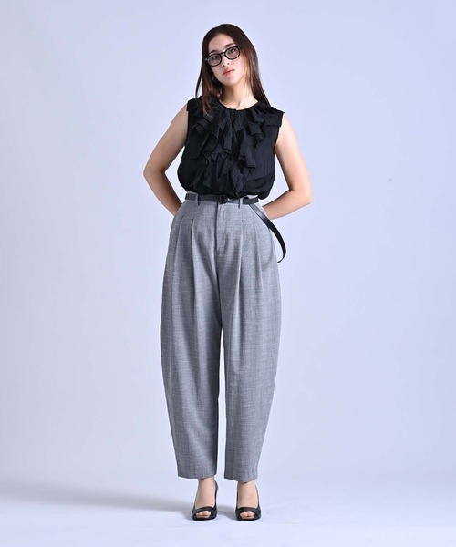 RAW FUDGE（ローファッジ）の「2タックペグパンツ（その他パンツ・レディース・ブラック/グレー・M）」の10枚目の写真