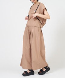 THOUSAND MILE(TEUh}C)̘̔HyR{zSHAKA×THOUSAND MILE t`X[uVcChpc ZbgAbv FRENCH SLEEVE SHIRT & WIDE PANTS SET(ZbgAbv)
