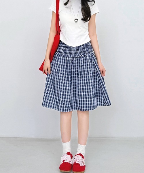 M'sGRACY チェック柄スカート 42サイズ 新品 ina｜【40%OFF】脇ボタンチェックスカート タータンチェック