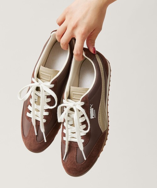 Ameri vintage puma スニーカー ブラウン23.5cm Ameri Vintage × Puma スエードスニーカー ブラウン 23.5 - メルカリ