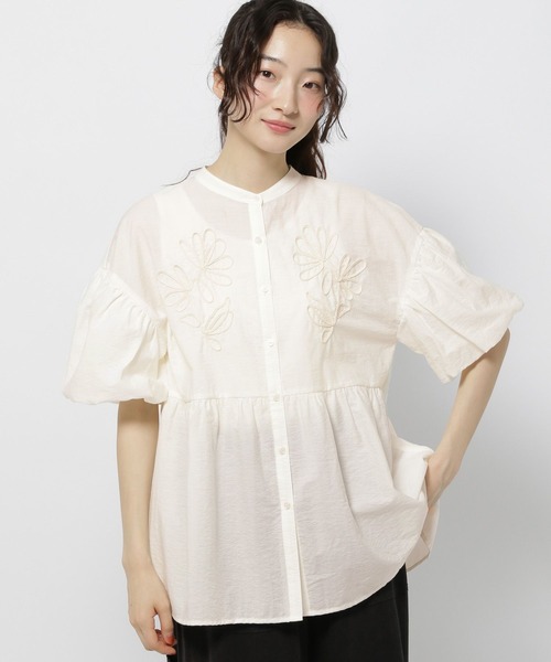UNMINOU アンミヌ　刺繍ブラウス アンミヌ UNMINOU 刺繍ブラウス
