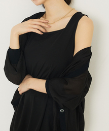 abahouse mavie（アバハウスマヴィ）の「【2WAY】スクエアネックシャツヘムタンク/レイヤードインナー（タンクトップ）」