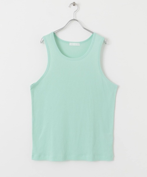 SENSE OF PLACE by URBAN RESEARCH（センスオブプレイスバイアーバンリサーチ）の「リブタンクトップ（タンクトップ・メンズ・ホワイト/ミント/ブラック・LARGE/MEDIUM）」の6枚目の写真