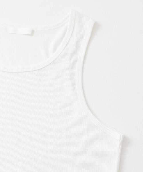 SENSE OF PLACE by URBAN RESEARCH（センスオブプレイスバイアーバンリサーチ）の「リブタンクトップ（タンクトップ・メンズ・ホワイト/ミント/ブラック・LARGE/MEDIUM）」の9枚目の写真