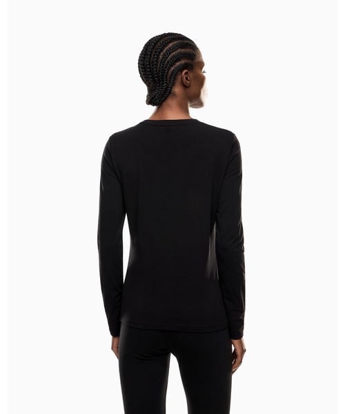 EMPORIO ARMANI EA7（エンポリオアルマーニイーエーセブン）の「【エンポリオ アルマーニ EA7】Core Lady 長袖Tシャツ ストレッチジャージー（Tシャツ/カットソー・レディース・ベージュ/ホワイト/ブラック・LARGE/MEDIUM/SMALL/X-SMALL）」の11枚目の写真