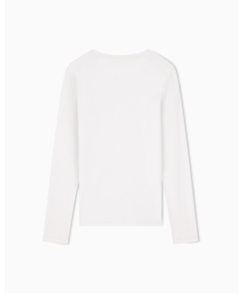 EMPORIO ARMANI EA7(エンポリオアルマーニイーエーセブン)の「<オンライン限定>【エンポリオ アルマーニ EA7】Core Lady 長袖Tシャツ ストレッチジャージー(Tシャツ/カットソー・レディース・ベージュ/ホワイト/ブラック/ライトグレー/サンドグレー・LARGE/MEDIUM/SMALL/X-SMALL/X-LARGE)」の15枚目の写真