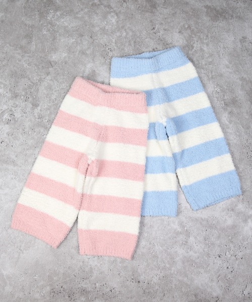 la poche biscuit（ラポシェビスキュイ）の「【もちふわシリーズ】パンツ（ルームウェア/パジャマ・キッズ・ピンク/サックスブルー・120/110/100/90/80/130）」の3枚目の写真