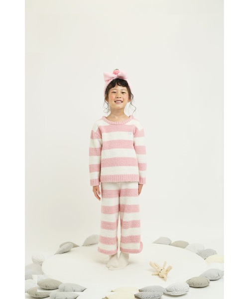 la poche biscuit（ラポシェビスキュイ）の「【もちふわシリーズ】パンツ（ルームウェア/パジャマ・キッズ・ピンク/サックスブルー・120/110/100/90/80/130）」の7枚目の写真