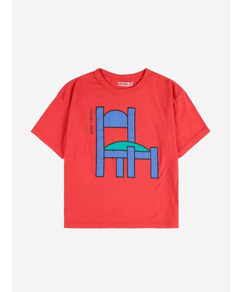 BOBO CHOSES(ボボショーズ)の「Chair T-shirt(Tシャツ/カットソー・キッズ・レッド・6-7YEAR/2-3YEAR/4-5YEAR/8-9y/10-11y/12-13y)」の1枚目の写真