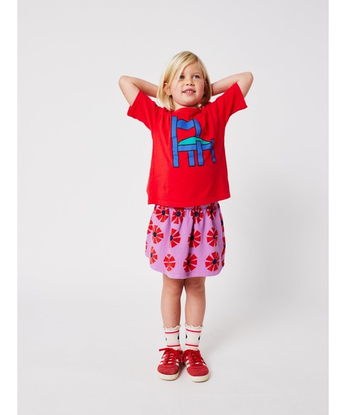 BOBO CHOSES(ボボショーズ)の「Chair T-shirt(Tシャツ/カットソー・キッズ・レッド・6-7YEAR/2-3YEAR/4-5YEAR/8-9y/10-11y/12-13y)」の3枚目の写真