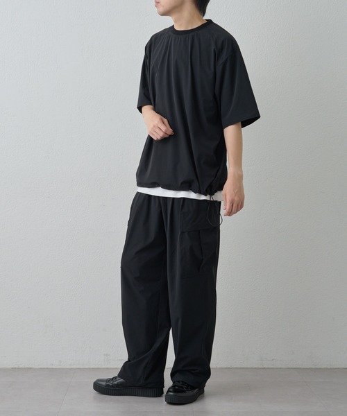 COLONY 2139（コロニートゥーワンスリーナイン）の「接触冷感アイスリップウーブンTEE（Tシャツ/カットソー・メンズ・カーキ/ブラック・LARGE/MEDIUM）」の3枚目の写真