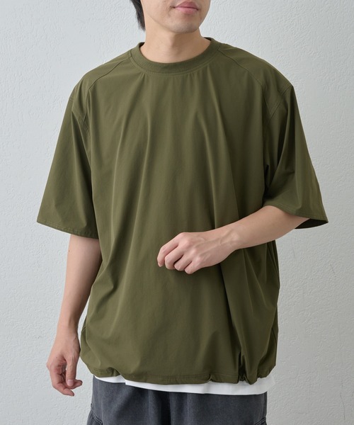 COLONY 2139（コロニートゥーワンスリーナイン）の「接触冷感アイスリップウーブンTEE（Tシャツ/カットソー・メンズ・カーキ/ブラック・LARGE/MEDIUM）」の16枚目の写真
