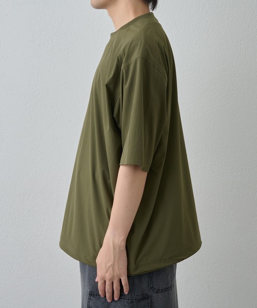 COLONY 2139（コロニートゥーワンスリーナイン）の「接触冷感アイスリップウーブンTEE（Tシャツ/カットソー・メンズ・カーキ/ブラック・LARGE/MEDIUM）」の7枚目の写真
