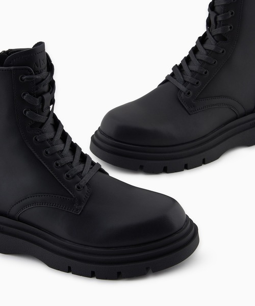 ARMANI EXCHANGE(アルマーニエクスチェンジ)の「【A|X アルマーニ エクスチェンジ】ボリュームソール レザーレースアップブーツ(ブーツ・メンズ・ブラック・8/6/6.5/7/7.5/8.5/9)」の6枚目の写真