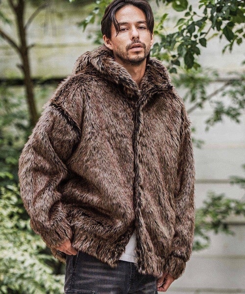 CAMBIO(JrI)mj10917-Oversized Fur Jacket t@[WPbg(̑AE^[)
