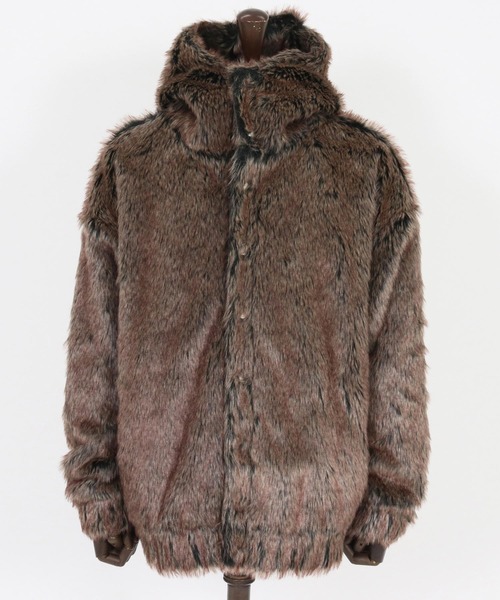 mj10917-Oversized Fur Jacket ファージャケット（その他アウター