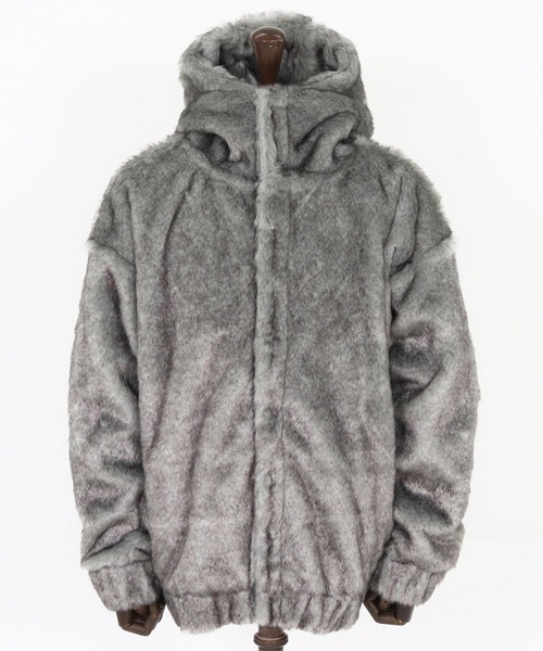 CAMBIO(カンビオ)の「mj10917-Oversized Fur Jacket ファージャケット(その他アウター・メンズ・ブラック/グレー/ベージュ・S/M/L)」の11枚目の写真