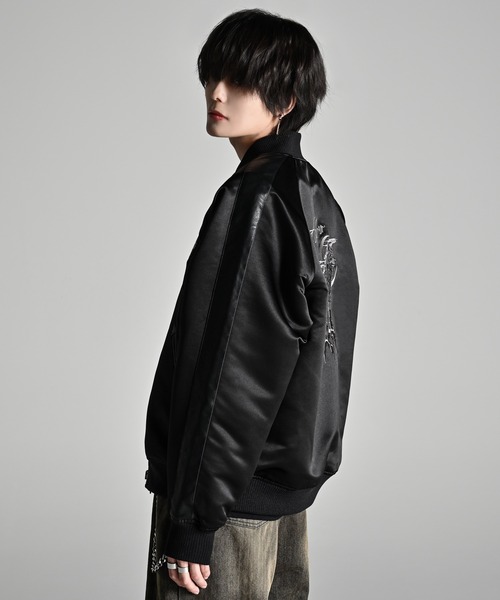 【新品・即完】ADRER プレミアムリバーシブルスカジャン Mサイズ premium reversible suka jumper -wolf/flower- / プレミアム