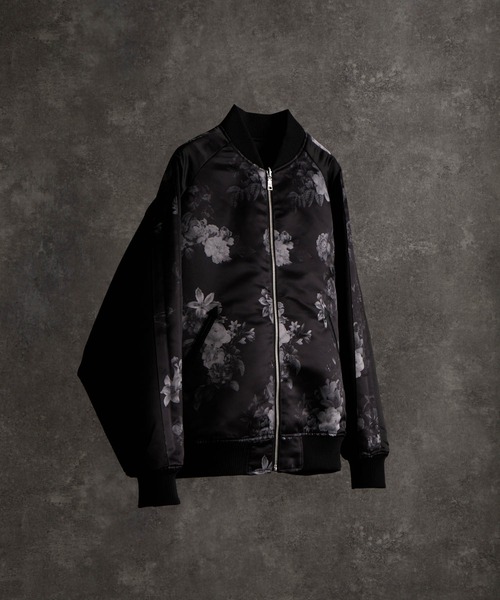 ADRER（アドラー）の「premium reversible suka jumper -wolf/flower- / プレミアムリバーシブルスカジャン（スカジャン・メンズ・ブラック/ブラック系1・M/S/XS/L）」の8枚目の写真