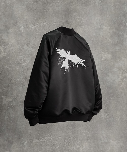 ADRER（アドラー）の「premium reversible suka jumper -wolf/flower- / プレミアムリバーシブルスカジャン（スカジャン・メンズ・ブラック/ブラック系1・M/S/XS/L）」の22枚目の写真