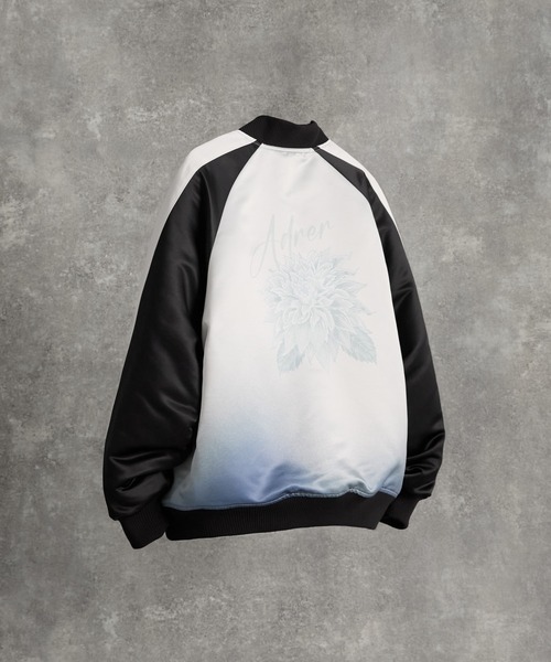 ADRER（アドラー）の「premium reversible suka jumper -wolf/flower- / プレミアムリバーシブルスカジャン（スカジャン・メンズ・ブラック/ブラック系1・M/S/XS/L）」の18枚目の写真