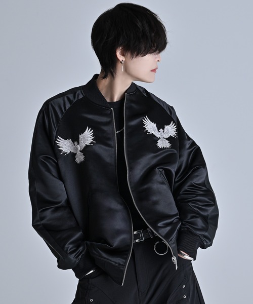 premium reversible suka jumper -wolf/flower- / プレミアム