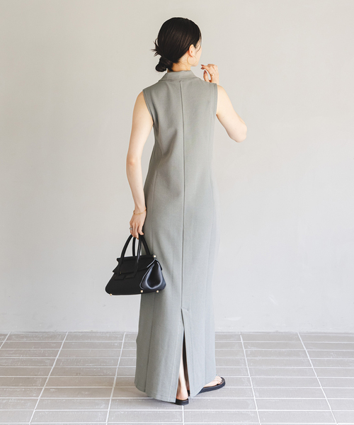 ノーブル（Noble）/【NOBLE×L’AUBE BLANC】ミラノリブジャージワンピース セール】【NOBLE×L'AUBE BLANC】ミラノリブジャージワンピース