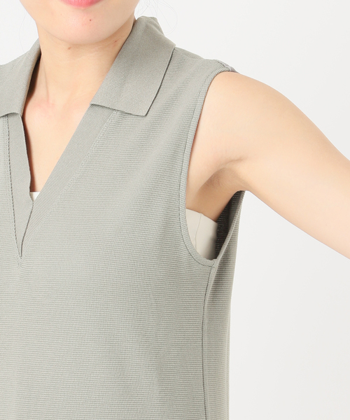 NOBLE×L'AUBE BLANC】ミラノリブジャージワンピース（ワンピース