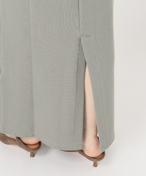 【NOBLE×L’AUBE BLANC】ミラノリブジャージワンピース NOBLE×L'AUBE BLANC】ミラノリブジャージワンピース（ワンピース