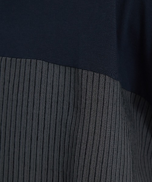 qualite(カリテ)の「コンビドロストプルオーバー(Tシャツ/カットソー・レディース・ネイビー/オフホワイト・フリー)」の17枚目の写真