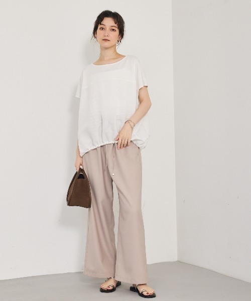 qualite(カリテ)の「コンビドロストプルオーバー(Tシャツ/カットソー・レディース・ネイビー/オフホワイト・フリー)」の6枚目の写真