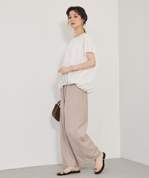 qualite(カリテ)の「コンビドロストプルオーバー(Tシャツ/カットソー・レディース・ネイビー/オフホワイト・フリー)」の7枚目の写真