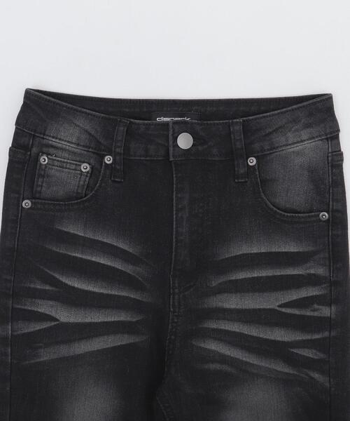 WEGO(ウィゴー)の「DISPARK/ブラストフレアデニム(デニムパンツ・レディース・ブラック/ライトインディゴブルー・MEDIUM/SMALL)」の4枚目の写真