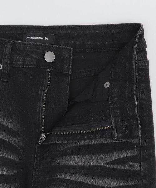 WEGO(ウィゴー)の「DISPARK/ブラストフレアデニム(デニムパンツ・レディース・ブラック/ライトインディゴブルー・MEDIUM/SMALL)」の6枚目の写真