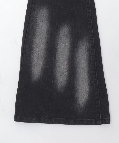 WEGO(ウィゴー)の「DISPARK/ブラストフレアデニム(デニムパンツ・レディース・ブラック/ライトインディゴブルー・MEDIUM/SMALL)」の7枚目の写真