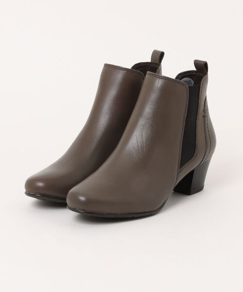 セール】piedi nudi/ﾋﾟｴﾃﾞｨﾇｰﾃﾞｨ レザー サイドゴアブーツ