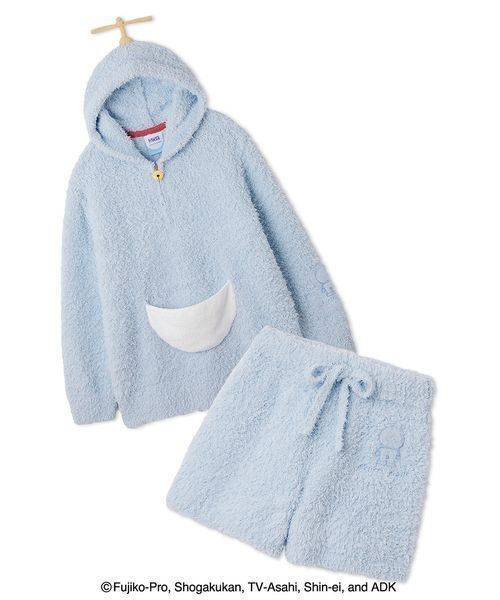 gelato pique（ジェラートピケ）の「【ドラえもん】【レディース】ジェラートパーカ＆ショートパンツ（ルームウェア/パジャマ・レディース・ブルー/イエロー・F）」の3枚目の写真