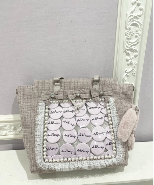 Ank Rouge(アンクルージュ)の「【痛バ】確定ファンサのおまじない ぬいとお出かけBAG 大(トートバッグ・レディース・ピンク/ブルー/レッド/ホワイト/ブラック・FREE)」の10枚目の写真