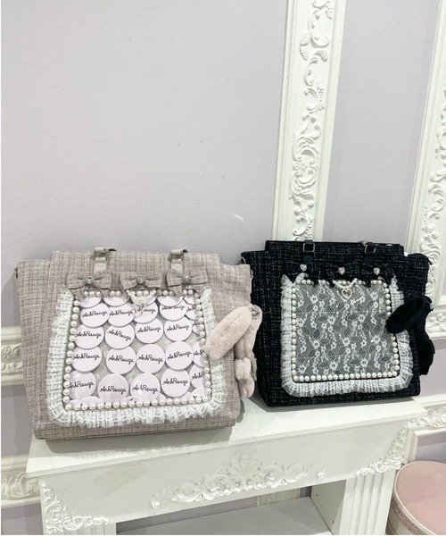 Ank Rouge(アンクルージュ)の「【痛バ】確定ファンサのおまじない ぬいとお出かけBAG 大(トートバッグ・レディース・ピンク/ブルー/レッド/ホワイト/ブラック・FREE)」の11枚目の写真
