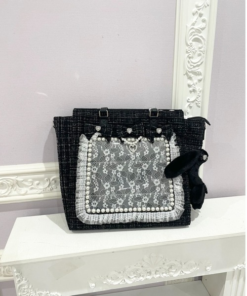 Ank Rouge(アンクルージュ)の「【痛バ】確定ファンサのおまじない ぬいとお出かけBAG 大(トートバッグ・レディース・ピンク/ブルー/レッド/ホワイト/ブラック・FREE)」の12枚目の写真