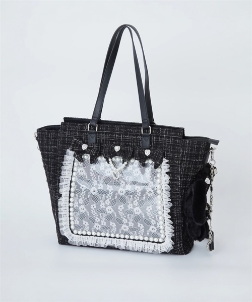 Ank Rouge(アンクルージュ)の「【痛バ】確定ファンサのおまじない ぬいとお出かけBAG 大(トートバッグ・レディース・ピンク/ブルー/レッド/ホワイト/ブラック・FREE)」の13枚目の写真