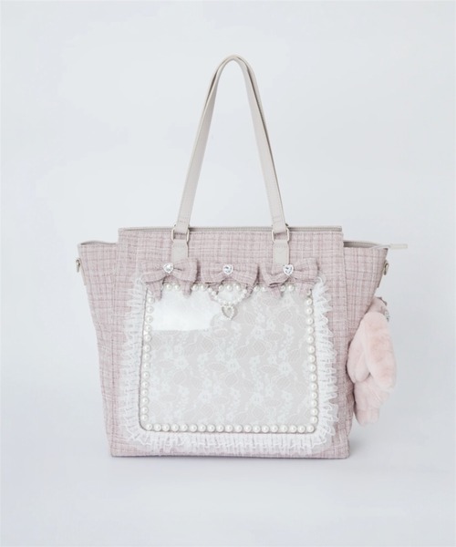 Ank Rouge(アンクルージュ)の「【痛バ】確定ファンサのおまじない ぬいとお出かけBAG 大(トートバッグ・レディース・ピンク/ブルー/レッド/ホワイト/ブラック・FREE)」の14枚目の写真