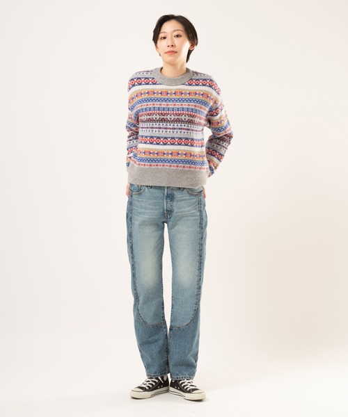 Levi's（リーバイス）の「Levi's/リーバイス INES フェアアイルセーター（ニット/セーター・レディース・ブルー・M/S/XS）」の6枚目の写真