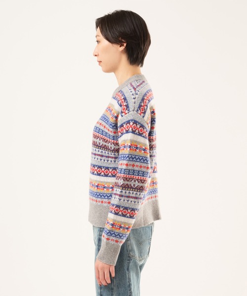 Levi's（リーバイス）の「Levi's/リーバイス INES フェアアイルセーター（ニット/セーター・レディース・ブルー・M/S/XS）」の2枚目の写真